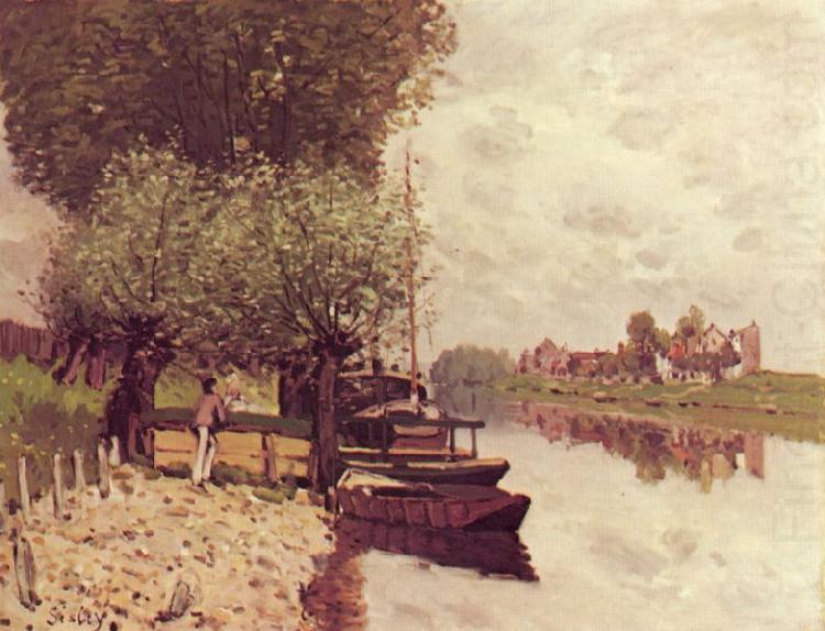 Alfred Sisley The Seine at Bougival china oil painting image